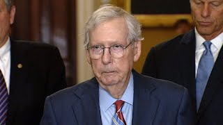 Mitch McConnell appears to freeze during press conference [upl. by Anaerol393]