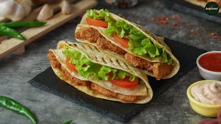 Chicken Roti Wrap Recipe By SooperChef [upl. by Eemaj120]