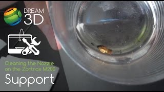 Cleaning The Nozzle On Your Zortrax M200  Support  Dream 3D [upl. by Winnah]