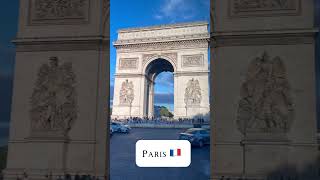 Arc de Triomphe Paris 🇫🇷 travel video shorts vacation [upl. by Ellehcrad]