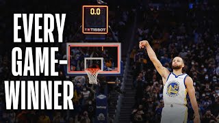 All 8 Stephen Curry GameWinning Shots of His Career 💦 [upl. by Nave]