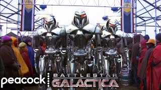 Battlestar Galactica  The Cylons Arrive on New Caprica [upl. by Elysha]