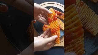 ভাইরাল Spiral potato রেসিপি food shorts [upl. by Enihpad]