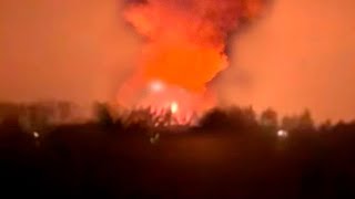 Arsenal of Russia’s Main Missile and Artillery Directorate explodes in Ukrainian army strike [upl. by Hoffman]