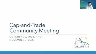 CapandTrade Community Meeting Oct 30 and Nov 7 [upl. by Aisila]