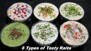 मिनटों में बनाएं 6 तरह के लाज़वाब रायते गर्मियों के लिए  6 Types of Raita  Summer Special Raita [upl. by Akel404]