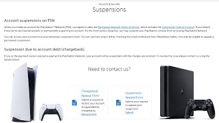 PlayStation Account Suspension Temporary  Permanent  How to Appeal [upl. by Alaehs]