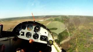 Glider Flight Schweizer 126 [upl. by Nnylkoorb]