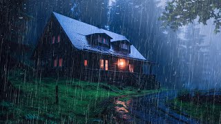 Ruido de Lluvia y Truenos para Dormir Inmediatamente Relajarse Estudiar  Lluvia en el Bosque ASMR [upl. by Chevalier551]