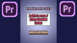 Adobe 2025  crop  drop shadow BUG  workaround FIX  SOLVED [upl. by Sherrard]