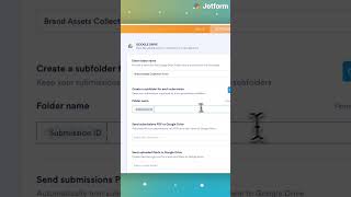 Easily integrate Jotform with Google Drive 👀 [upl. by Enirhtac968]