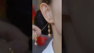 Beautiful earring disagin tutorial 🥰🥰🥰 earrings fashion jewellery ytshorts viralvideo [upl. by Urion638]