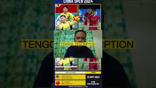 FINAL CHINA OPEN 2024 GOH SZE FEI NUR IZZUDDIN VS HE JI TING REN XIANG YU LIVE [upl. by Clarie943]