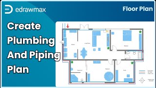 How to Create a Plumbing and Piping Plan  How to Draw Plumbing Lines on a Floor Plan  EdrawMax [upl. by Daniell94]