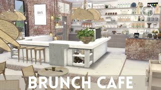 TRENDY BRUNCH CAFE  Sims 4  CC SPEED BUILD  CC List [upl. by Ladnar514]