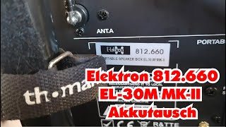 Elektron EL30M MKII 812660 Akku tauschen  wechseln  reparieren Elektron mit DJ Mark Kiss [upl. by Itram864]