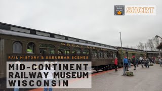 Historic Trains amp Suburban Scenic Beauty from MidContinent Rail Museum North Freedom Wisconsin [upl. by Ervine]