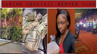 Casino Cocktail Server  Thursday Night Money Count  TIP [upl. by Neelyad201]