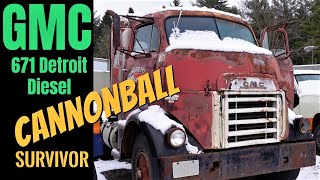 GMC Cannonball Survivor amp GMC Crackerbox cabover SEMI TRUCKS [upl. by Hamburger]