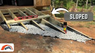 Simple DIY Shed Ramp on a SLOPE [upl. by Vitek325]