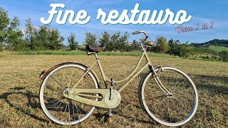 FINE RESTAURO bianchi freni a bacchetta del 1936 video 2 di 2 [upl. by Ennairol]