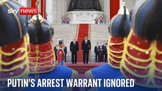 Putin visits Mongolia as ICC arrest warrant for his arrest is ignored [upl. by Nickolai318]