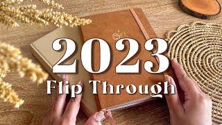 2023 bullet journal flip through amp ranking my themes 🌷 [upl. by Merdith]