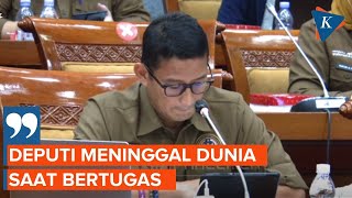 Momen Sandiaga Uno Menahan Tangis Saat Rapat di DPR [upl. by Chadwick54]