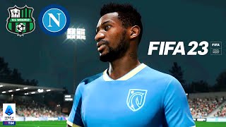 Sassuolo  Napoli  FIFA 23 Serie A 202223 Full Match Gameplay [upl. by Atteynad]