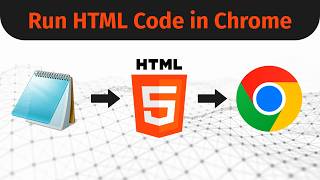 How to run HTML code in Notepad [upl. by Spiro156]