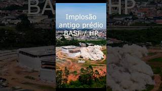 Implosão dos antigos prédios BASF  HP implosion explosion explosao demolição demolition drone [upl. by Leong]