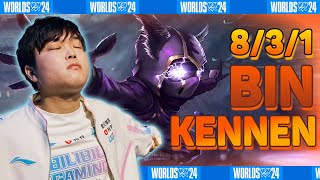 BLG BIN KENNEN SHOWS HOW TO BEAT AURORA TOP  Euw Challenger  Worlds 2024 [upl. by Retrac495]