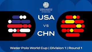 LIVE  USA vs China  Water Polo World Cup 2023  Rotterdam [upl. by Suirtemid453]