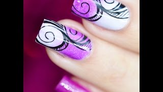 Tuto Nail Art Arabesques Tribales [upl. by Atnas]