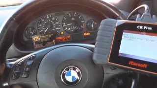 iCarsoft CR Plus Reset BMW ABS Warning Lights [upl. by Tenrag]