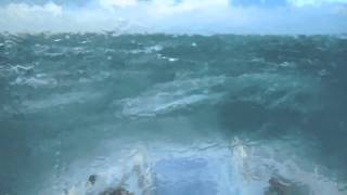 Rough seas crossing the Cook Strait [upl. by Hsetim]