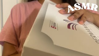 ASMR Unboxing lash supplies✨mouth sounds [upl. by Attenov]