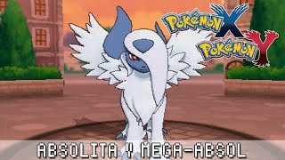 Pokémon X  Y ۩ Absolita y MegaAbsol [upl. by Josiah976]