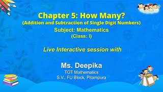 Live Interaction on PMeVIDYAChapter 5 How Many Addition and Subtraction of Single Digit Numbers [upl. by Jona909]