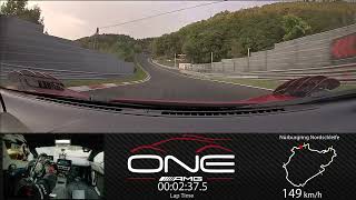 Aan boord van de MercedesAMG ONE  Nürburgring Nordschleife Ronderecord  62909 [upl. by Hiamerej]