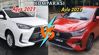 Perbedaan agya 2023 12 g cvt vs Ayla 2023  12 R cvt ads [upl. by Admama120]