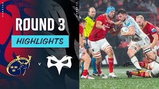 Munster v Ospreys  Highlights  Round 3  URC 202425 [upl. by Jamaal]