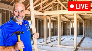 LIVESTREAM  Framing My House One Room at a Time [upl. by Hacceber]