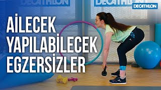 Evde Spor Yapalım  Ailecek Yapılabilecek Egzersizler 👪 [upl. by Asilet211]