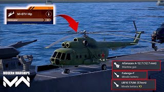 MI8TV Hip  🔥New Helicopter  Review Damage Test modernwarships [upl. by Orian]