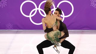 French ice dancer suffers wardrobe malfunction [upl. by Furlani865]