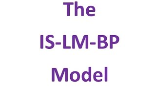 The ISLMBP model or ISLM in an international context [upl. by Nadnerb]