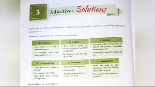 Chapter 3 Adjectives  Class 8 ICSE English Grammar  Green Earth Growing with Grammar Solutions [upl. by Sivatco310]