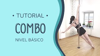 POLE DANCE tutorial ✨ Combo nivel principiantes  básico 🥰🤸🏻‍♀️ [upl. by Laaspere794]