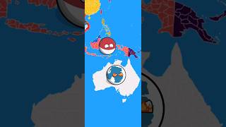 Countries in a nutshell  WW3 india and pakistan vs antarctica shorts countryballs mapping [upl. by Enitsugua]